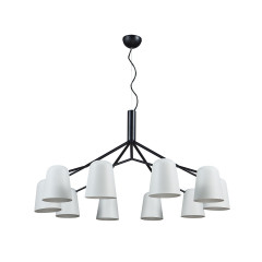 Люстра Crystal Lux ENRIQUE SP10 BLACK/WHITE