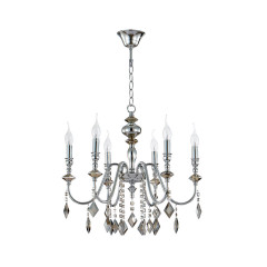 Люстра Crystal Lux MERCEDES SP6 CHROME/SMOKE