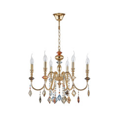 Люстра Crystal Lux MERCEDES SP6 GOLD/COLOR