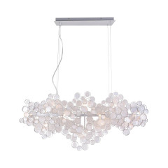 Светильник подвесной Crystal Lux DESEO SP15 L1400 SILVER