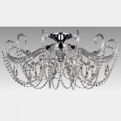 Светильник потолочный Crystal Lux IMPERIA PL6 CHROME/TRANSPARENTE