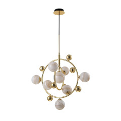 Светильник подвесной Crystal Lux SALVADORE SP8V GOLD