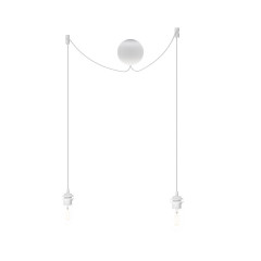 Подвес на 2 плафона Umage Cannonball белый, длина провода 2,5 м