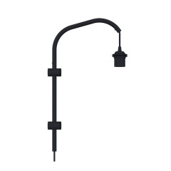 Основание для бра Umage Мини Willow Mini wall hanger black высота 50 см