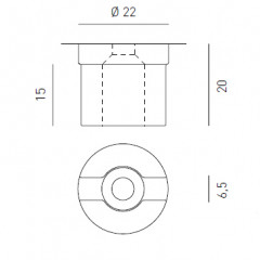 Набор для отвода электрического провода Axo Light E000700900 Virtus