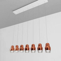 Потолочный подвесной светильник Axo Light SPFEDOR7BRBCGU1 FEDORA