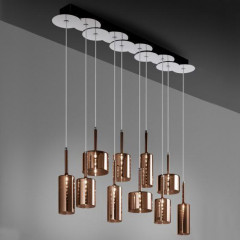 Потолочный подвесной светильник Axo Light SPSPIL10BRCR12V SPILLRAY