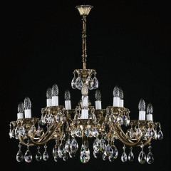 Подвесная люстра Artglass VIktorie Brass Antique CE