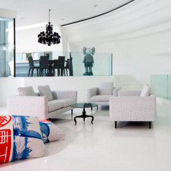 Диван Moooi MOSBT2XNK-C15 + MOSBT-LG-PA + MOSBTPINK-C15 Boutique 2-Sitzer Silver