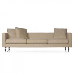 Диван Moooi MOSBT3XNK-C01 + MOSBT-LG-SF + MOSBTPINK-C01 Boutique 3-Sitzer, Travis Cappuccino/weiss