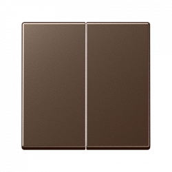 ВКЛючатель 2х-клавишный мокко