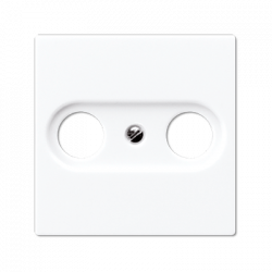 TV-FM-розетка проходная белая