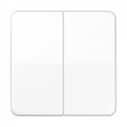 ВКЛючатель 2х-клавишный белый