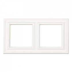 Рамка JUNG Eco Profi Deco белая - 2 поста