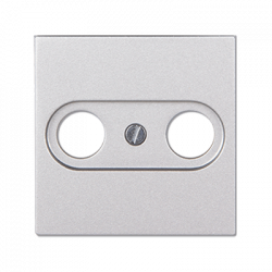 TV-FM-розетка проходная алюминий