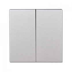 ВКЛючатель 2х-клавишный алюминий (IP44)