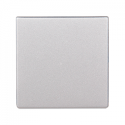 ПЕРЕКлючатель 1но-клавишный алюминий (два переключателя с двух мест одной нагрузкой)