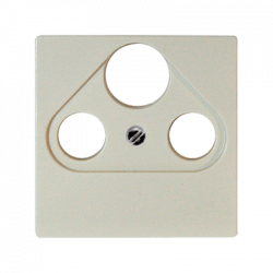 TV-SAT-розетка проходная слоновая кость для приема спутникового, эфирного и кабельного вещания