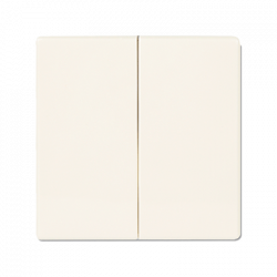 ВКЛючатель 2х-клавишный слоновая кость