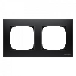 Рамка ABB Sky Niessen черный бархат - 2 поста