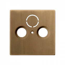 TV-SAT-розетка проходная античная латунь