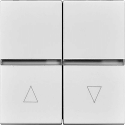 Выключатель жалюзи без фиксации белый