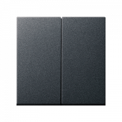 ПЕРЕКлючатель 2х-клавишный черный