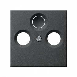 TV-FM-розетка оконечная черный