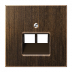 TF-розетка 2-ая античная латунь