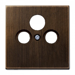 TV-SAT-розетка проходная античная латунь для приема спутникового, эфирного и кабельного вещани