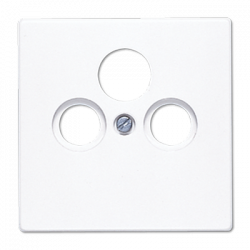 TV-SAT-розетка проходная белый для приема спутникового, эфирного и кабельного вещания