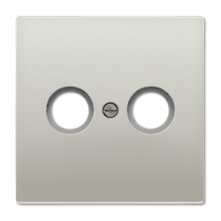 TV-FM-розетка проходная нержавеющая сталь