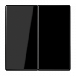 ПЕРЕКлючатель 2х-клавишный черный (IP44)