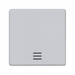 Переключатель 1-клавишный С/П алюминиевый металлик (IP 44)