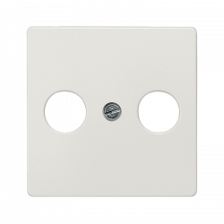 TV/FM-розетка проходная титаново-белый