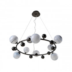 Светильник подвесной Crystal Lux SALVADORE SP9H BLACK CHROMIUM