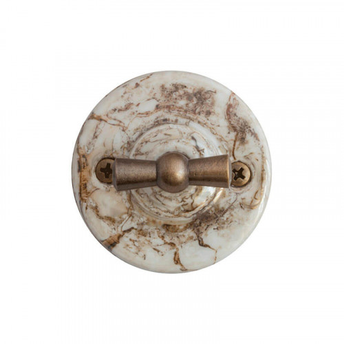 Мраморные ретро выключатели и розетки Salvador