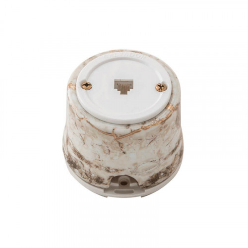 Мраморные ретро выключатели и розетки Salvador