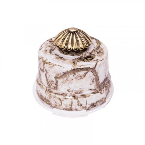 Мраморные ретро выключатели и розетки Salvador