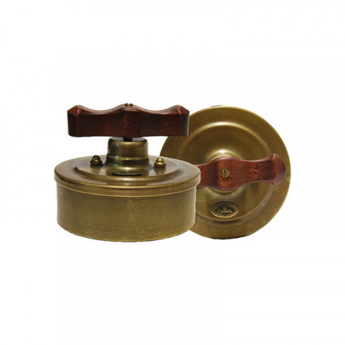 Латунные ретро выключатели и розетки ГУСЕВЪ