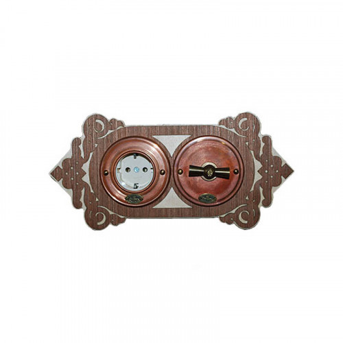 Деревянные ретро рамки для выключателей и розеток ГУСЕВЪ