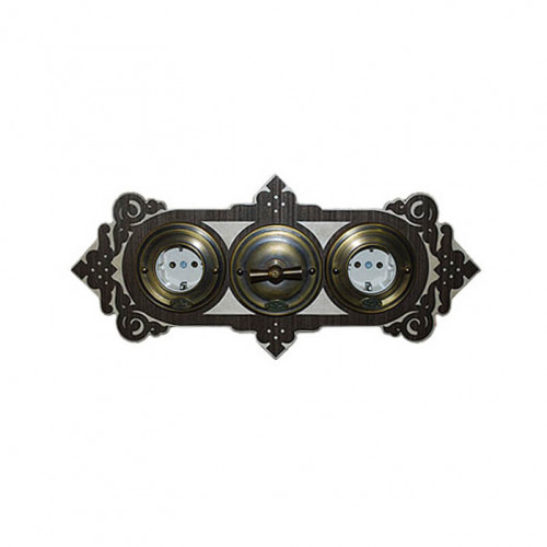 Деревянные ретро рамки для выключателей и розеток ГУСЕВЪ