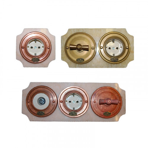 Каменные рамки для выключателей и розеток ГУСЕВЪ