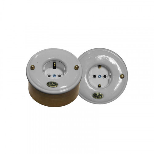 Фарфоровые ретро выключатели и розетки ГУСЕВЪ