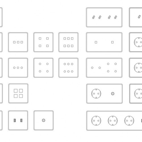 Дизайнерские выключатели ATELIER LUXUS Grace
