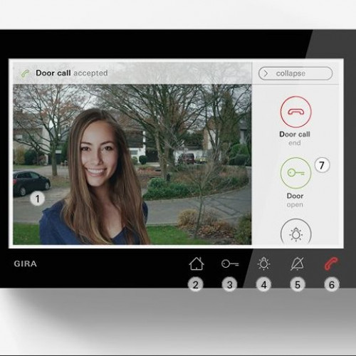 Видеомонитор GIRA 7