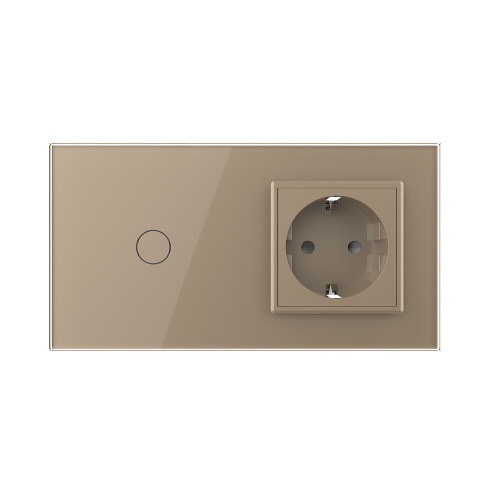 Сенсорный выключатель livolo с розеткой