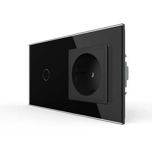 Сенсорный выключатель livolo с розеткой