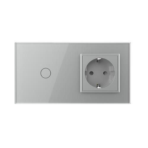 Сенсорный выключатель livolo с розеткой