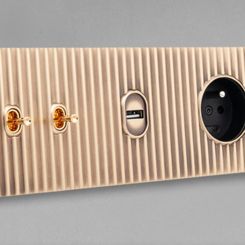 Дизайнерские выключатели Meljac Cannelée